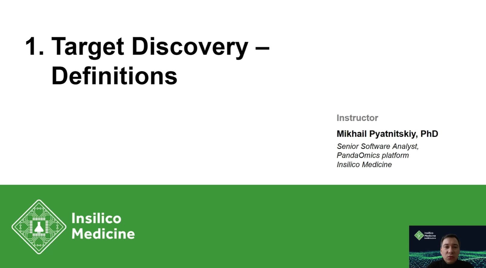 Drug target discovery - Definitions (8:15)