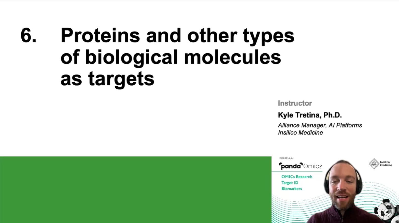 Proteins and other types of biological molecules as targets