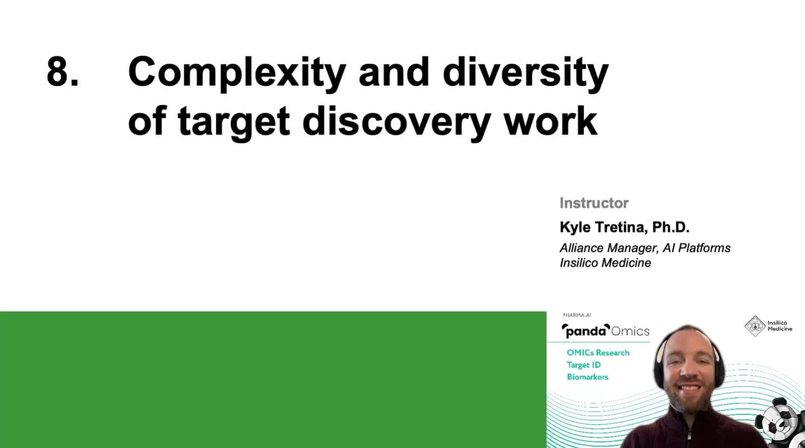 Complexity and Diversity of target discovery work (8:32)