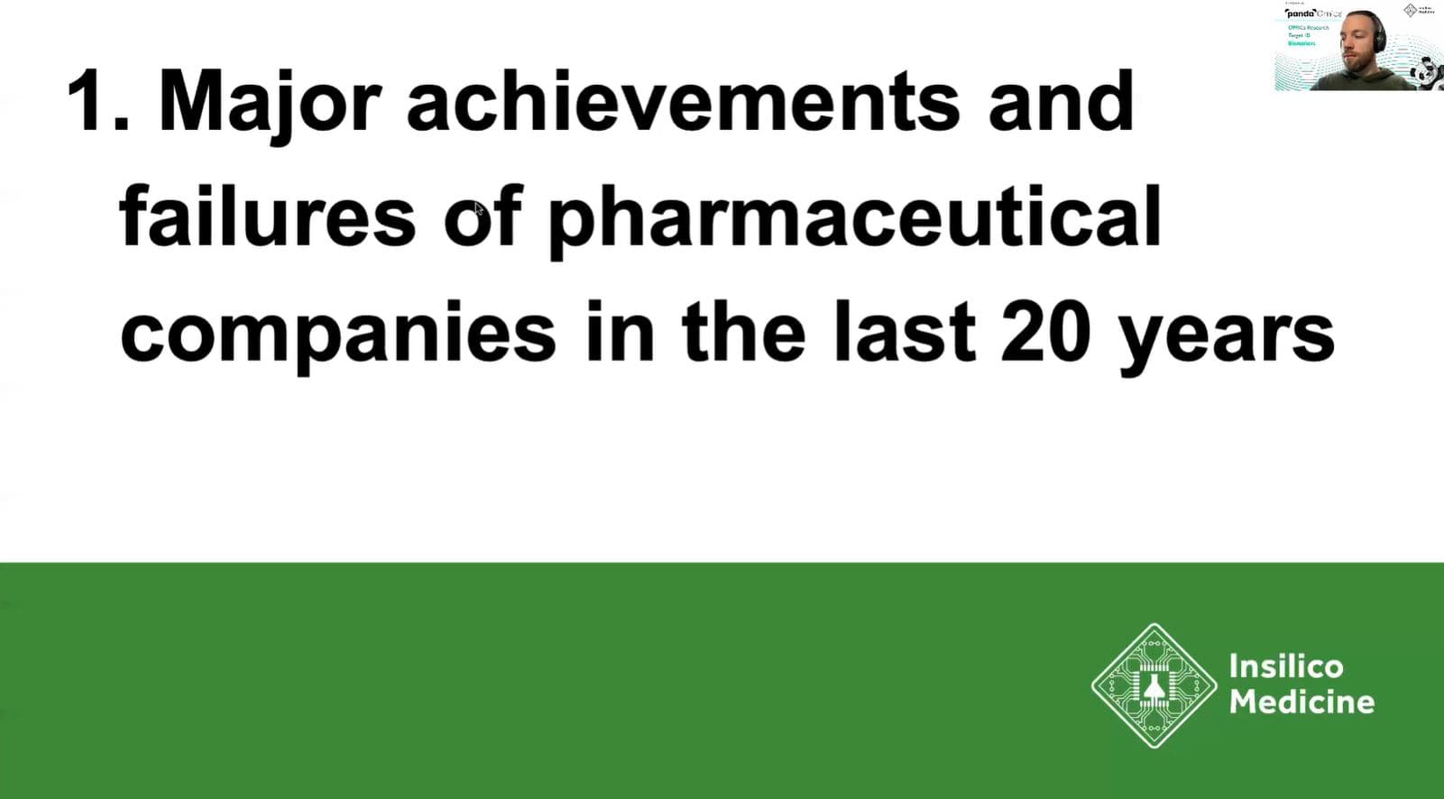 Major achievements and failures of the pharma companies in the last 20 years (6:35)