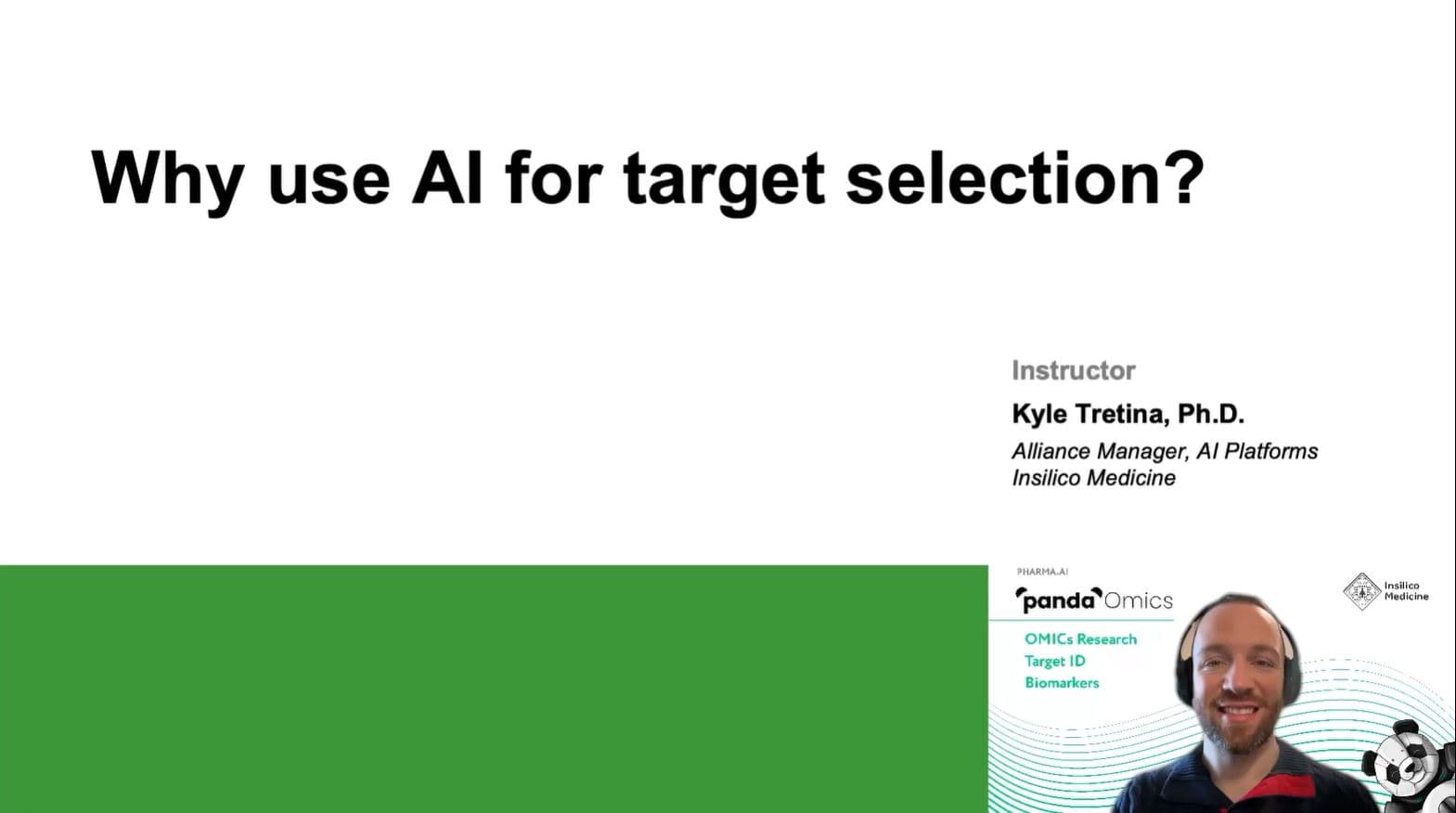 Why use AI for target selection? (7:09)