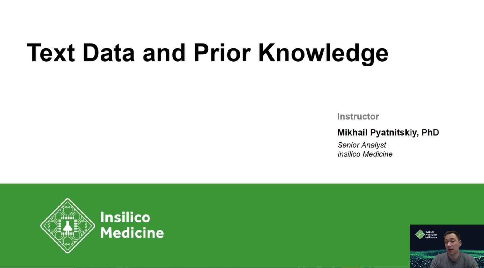 Text data and prior knowledge (13:08)