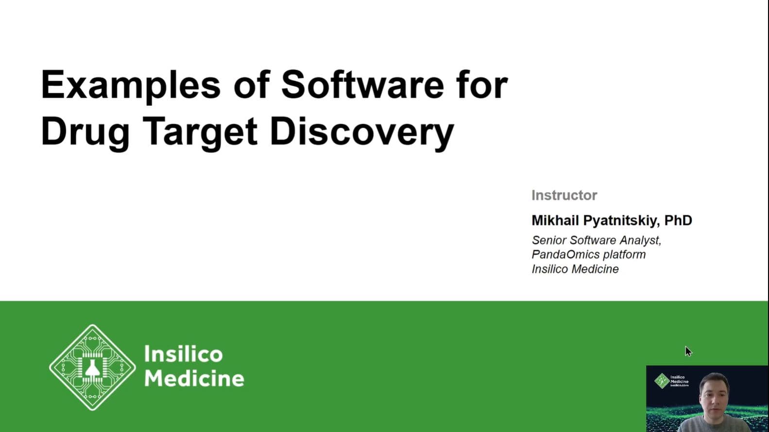 Examples of the tools for drug target discovery (11:53)