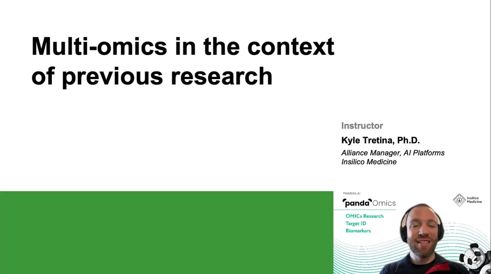 Omics data analysis put in the context of prior knowledge (5:03)