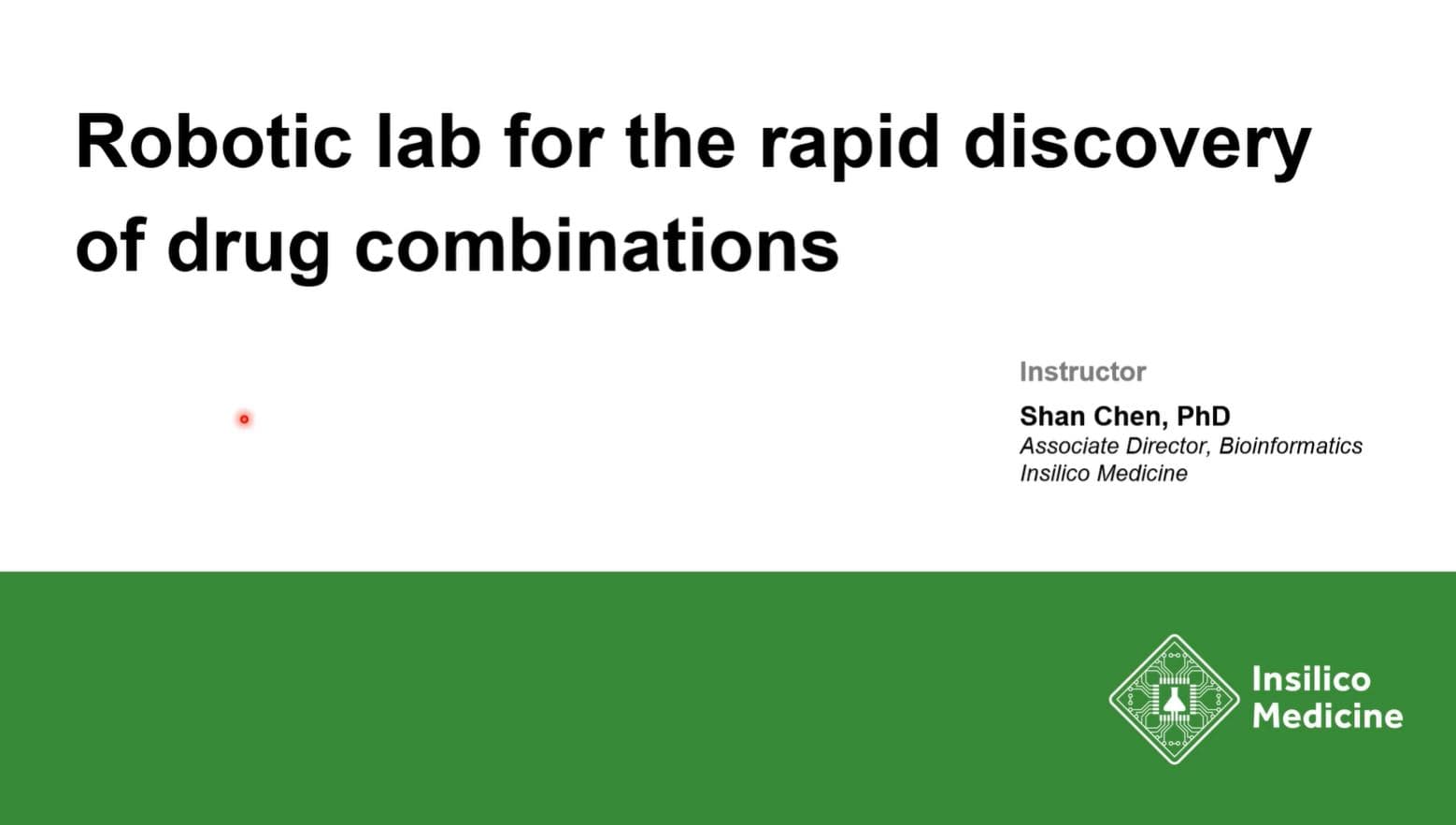 Robotic lab for the rapid discovery of combinations (14:55)