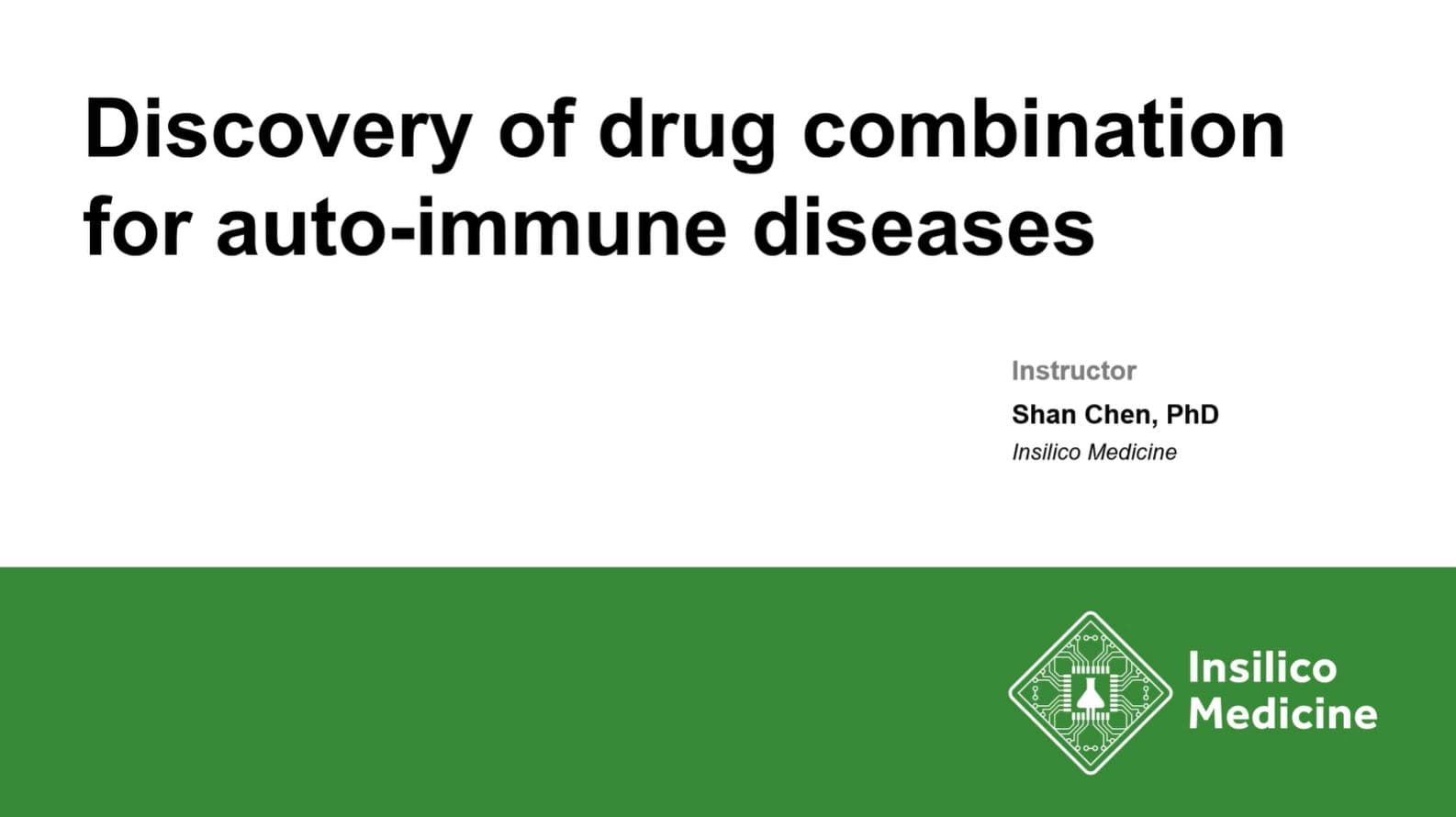 Discovery of drug combinations for auto-immune diseases (13:34)