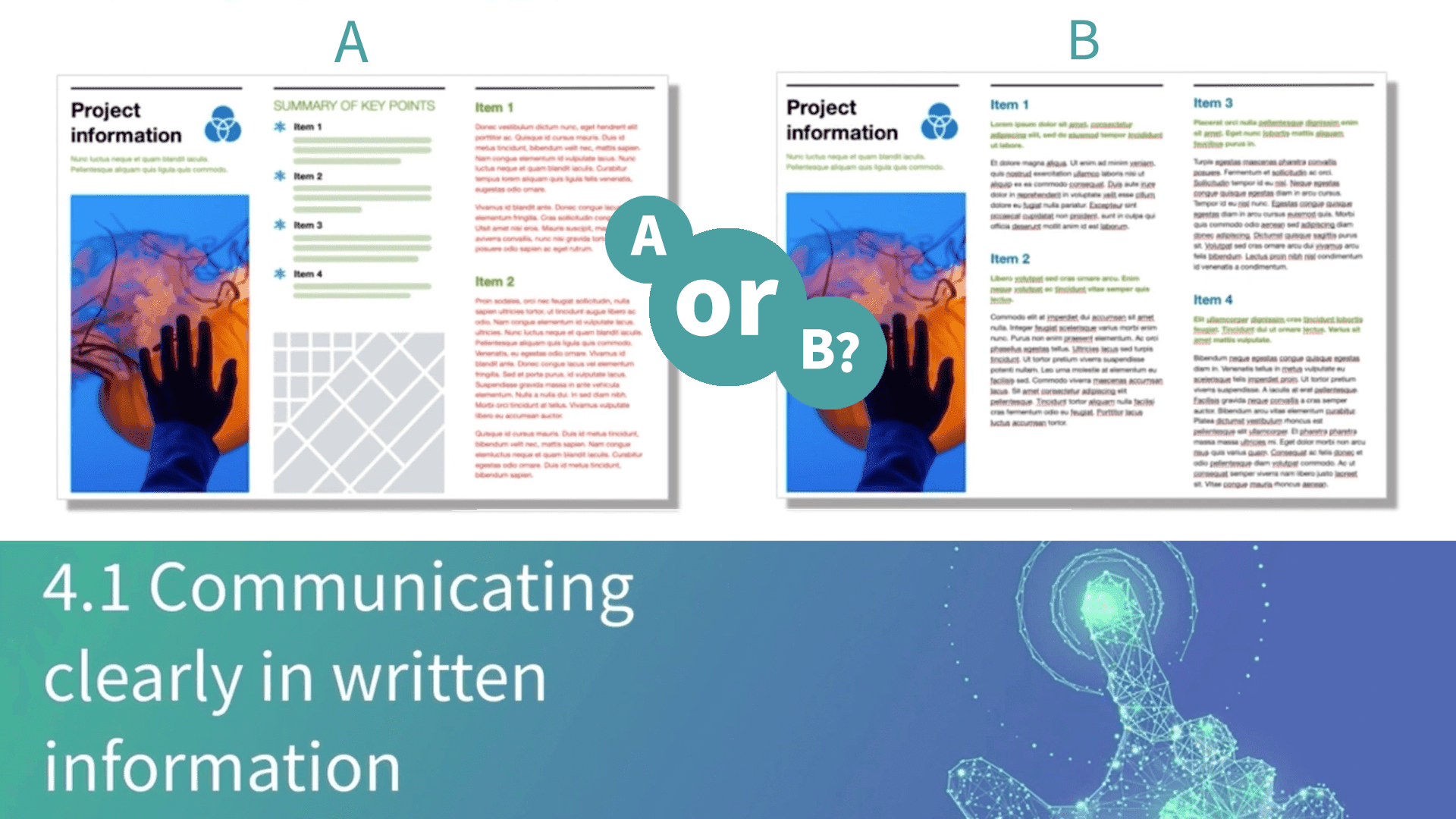 Communicating clearly in written information (15:03)
