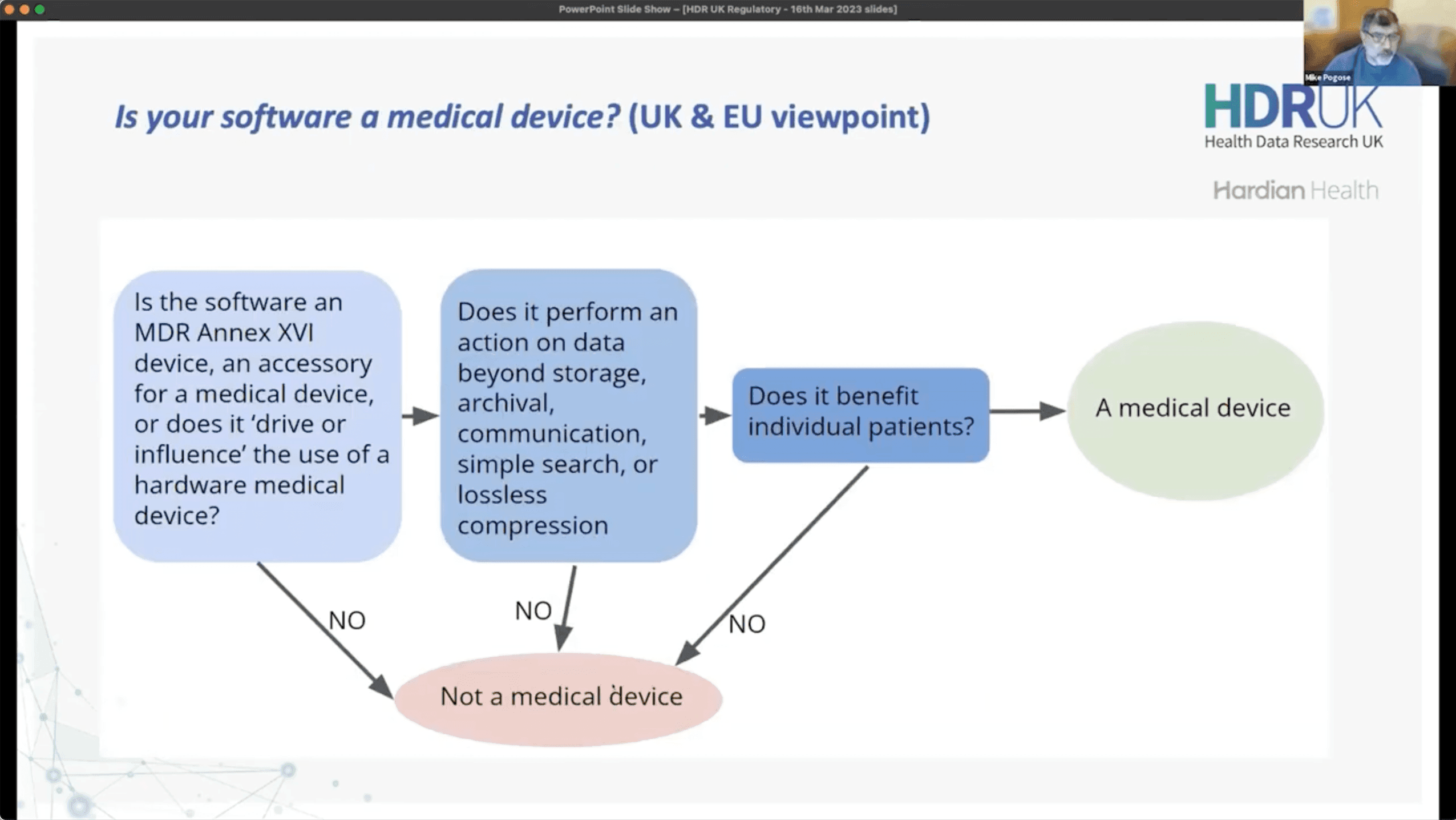 Bringing Software as a Medical Device to Market Webinar - Medical Device Regulation and Quality Management (2:41:00)