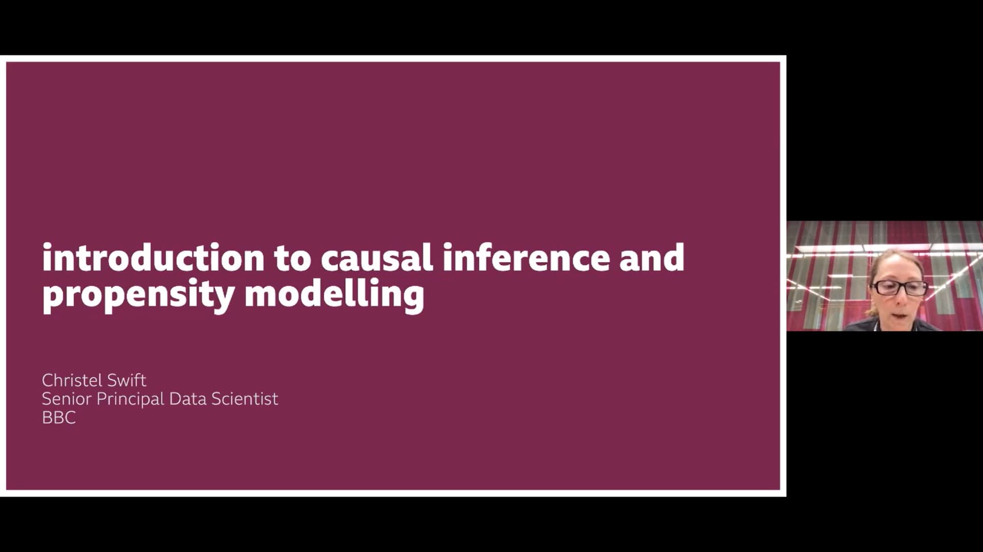February 2023 NHS-R Webinar: Introduction to Causal Inference and propensity modelling with Christel Swift (4:24)